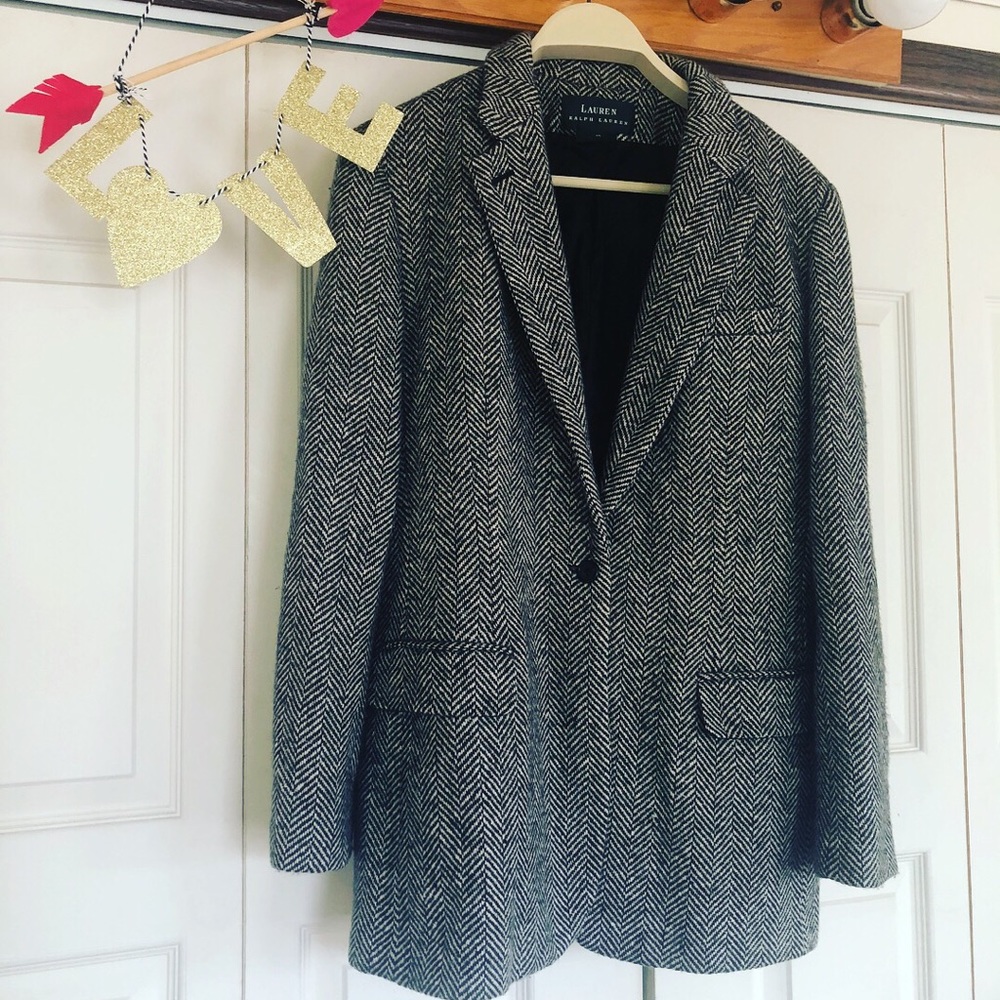 VTG Tweed Ralph Lauren Blazer Perfect Condition